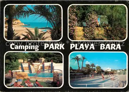 AK / Ansichtskarte Tarragona Camping Park Playa Bara Strand Swimmingpool Kat. Costa Dorada Spanien