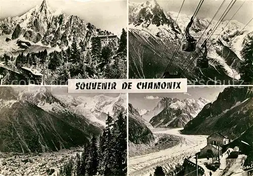 AK / Ansichtskarte Chamonix Berghotel Kabinenbahn Gletscher Gebirgspanorama Kat. Chamonix Mont Blanc