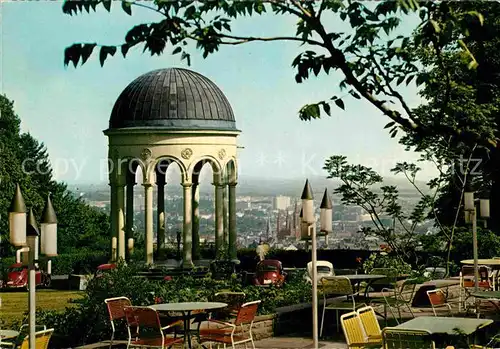 AK / Ansichtskarte Wiesbaden Tempel auf dem Neroberg Restaurant Terrasse Kat. Wiesbaden