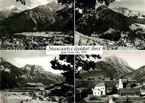 AK / Ansichtskarte Stanzach Tirol Namlos Panorama Vorderhornbach Kirche  Kat. Stanzach