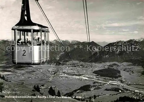 AK / Ansichtskarte Seilbahn Hahnenkamm Reutte Tirol Foto Risch Lau Nr. W 4936 Kat. Bahnen
