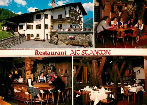 AK / Ansichtskarte St Anton Arlberg Restaurant Alt St Anton Gaststube Bar Kat. St. Anton am Arlberg