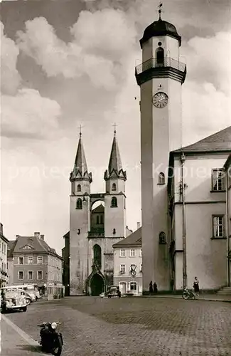 AK / Ansichtskarte Hof Saale Rathaus mit Michaelis Kirche Kat. Hof