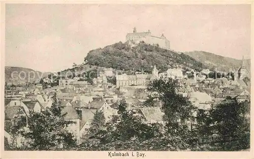 AK / Ansichtskarte Kulmbach Stadtblick mit Plassenburg Kat. Kulmbach