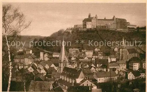 AK / Ansichtskarte Kulmbach Stadtblick mit Plassenburg Kat. Kulmbach