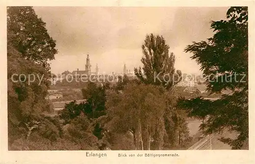 AK / Ansichtskarte Erlangen Blick von der Boettigerpromenade  Kat. Erlangen