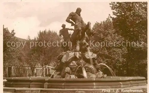 AK / Ansichtskarte Fuerth Bayern Kunstbrunnen  Kat. Fuerth