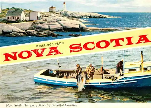 AK / Ansichtskarte Nova Scotia Fischer Coastline Kat. Halifax