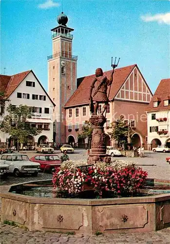 AK / Ansichtskarte Freudenstadt Marktplatz Rathaus Neptunbrunnen Kat. Freudenstadt