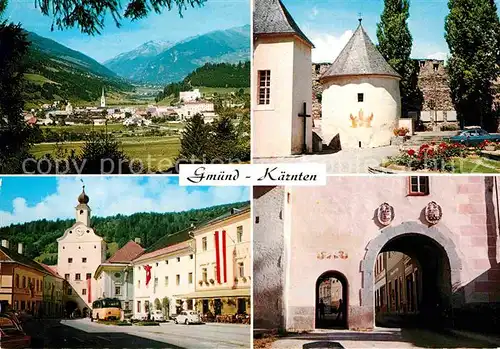 AK / Ansichtskarte Gmuend Kaernten Gesamtansicht Kirche Tor  Kat. Gmuend in Kaernten