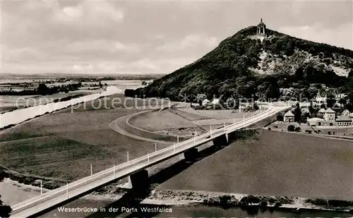 AK / Ansichtskarte Porta Westfalica Weserbruecke Kat. Porta Westfalica