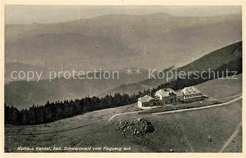 AK / Ansichtskarte Waldkirch Breisgau Kurhaus Kandel im Schwarzwald Fliegeraufnahme Kat. Waldkirch