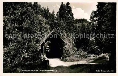 AK / Ansichtskarte Bonndorf Schwarzwald Stallegger Bruecke ueber die Wutach Kat. Bonndorf