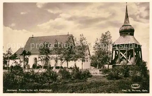 AK / Ansichtskarte Froesoen Kyrka och klockstapel Kirche Glockenturm Kat. Froesoen