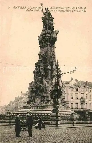 AK / Ansichtskarte Anvers Antwerpen Monument de l Affranchissement de l Escaut Kat. 