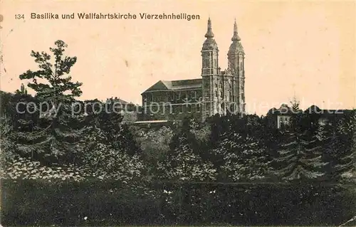 AK / Ansichtskarte Vierzehnheiligen Basilika und Wallfahrtskirche Kat. Bad Staffelstein