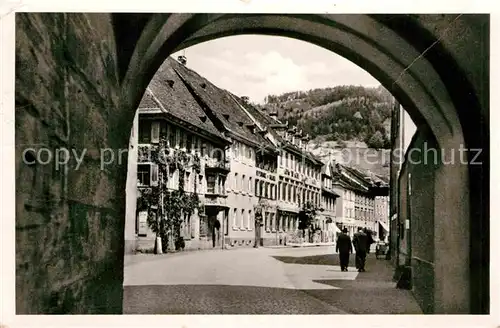 AK / Ansichtskarte Wolfach Blick durch das Tor Luftkurort Schwarzwald Kat. Wolfach Schwarzwald