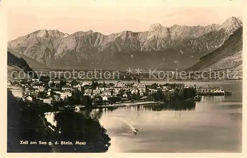 AK / Ansichtskarte Zell See Panorama Blick gegen Steinernes Meer Buetten Kat. Zell am See