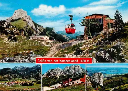 AK / Ansichtskarte Seilbahn Kampenwand Bergstation Berggasthof Aschau Steinlingalm  Kat. Bahnen
