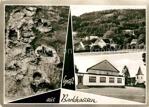 AK / Ansichtskarte Barkhausen Wiehengebirge Saurierspuren Gasthaus Spieker Kat. Melle