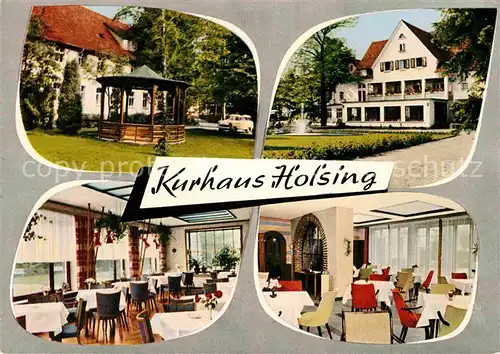 AK / Ansichtskarte Bad Holzhausen Luebbecke Kurhaus Holsing Gastraeume Pavillon Kat. Preussisch Oldendorf