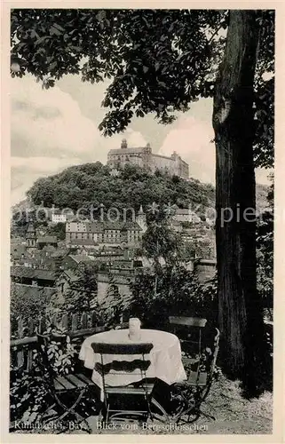 AK / Ansichtskarte Kulmbach Stadtblick vom Bergschloesschen mit Plassenburg Kat. Kulmbach