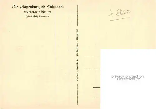 AK / Ansichtskarte Kulmbach Plassenburg Schoener Hof mit Wartturm Kat. Kulmbach