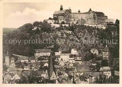 AK / Ansichtskarte Kulmbach Stadtblick mit Plassenburg Kat. Kulmbach