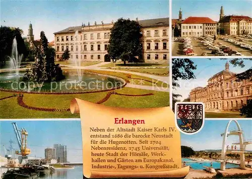 AK / Ansichtskarte Erlangen Schwimmbad Schloss  Kat. Erlangen