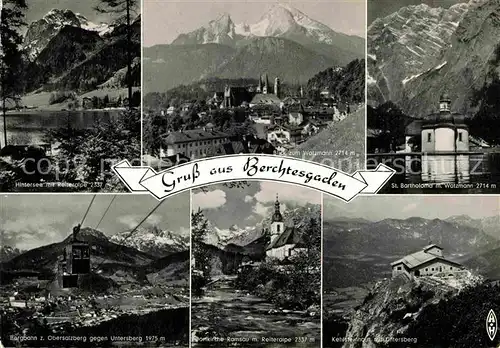 AK / Ansichtskarte Berchtesgaden Hintersee Bergbahn Obersalzberg Ramsau Reiteralpe  Kat. Berchtesgaden