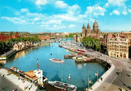 AK / Ansichtskarte Amsterdam Niederlande Prinz Hendrikkade und Sankt Nikolaus Kirche Kat. Amsterdam