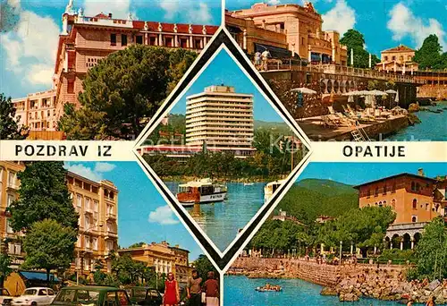 AK / Ansichtskarte Opatija Istrien Hotel Ufer Hochhaus Teilansicht 