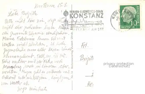 AK / Ansichtskarte Konstanz Bodensee Rheinausfluss mit Schweizer Alpen Fliegeraufnahme Kat. Konstanz