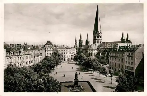 AK / Ansichtskarte Bonn Rhein Muensterplatz Denkmal Muenster Kat. Bonn