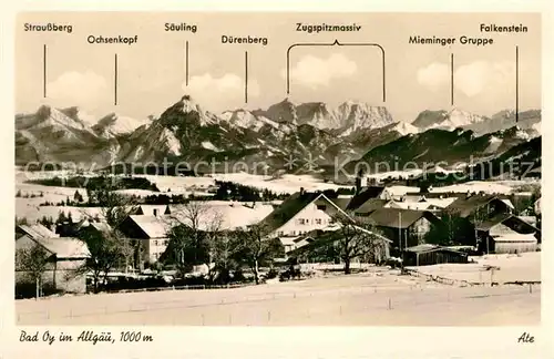 AK / Ansichtskarte Bad Oy Winterpanorama Allgaeuer Alpen Kat. Oy Mittelberg