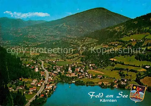 AK / Ansichtskarte Feld See Sommerfrische Alpenseebad Fliegeraufnahme Kat. Feld am See