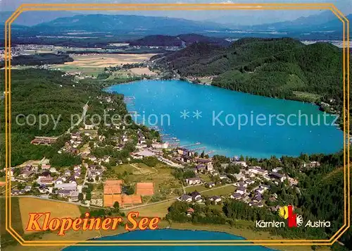 AK / Ansichtskarte Seelach Klopeinersee Fliegeraufnahme Kat. St. Kanzian am Klopeiner See