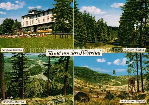 AK / Ansichtskarte Wieda Berghotel Stoeberhai Wald Hochsitz Kat. Wieda
