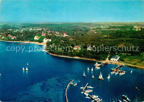 AK / Ansichtskarte Gluecksburg Ostseebad Hafen Fliegeraufnahme Kat. Gluecksburg (Ostsee)