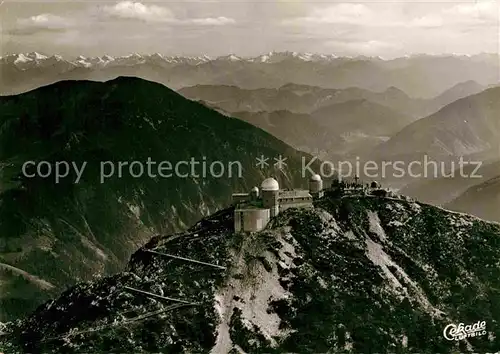 AK / Ansichtskarte Wendelstein Berg Sonnenobservatorium Grossvenediger Zillertaler Alpen Fliegeraufnahme Kat. Bayrischzell