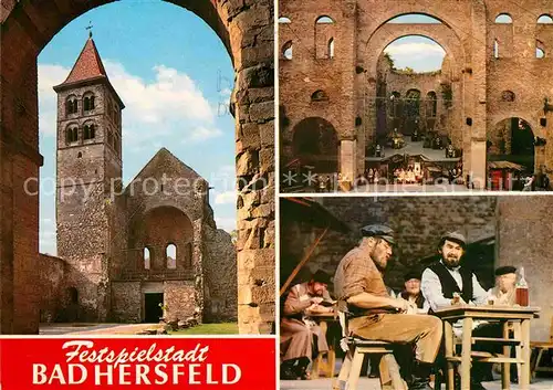 AK / Ansichtskarte Bad Hersfeld Festspiele in der Stiftsruine Szenen aus Anatevka Kat. Bad Hersfeld