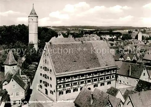 AK / Ansichtskarte Dinkelsbuehl 1000jaehrige Stadt Jugendherberge Turm Kat. Dinkelsbuehl