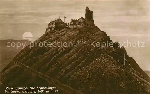 AK / Ansichtskarte Riesengebirge Schneekoppe Kat. Tschechische Republik