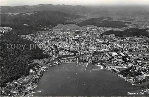 AK / Ansichtskarte Biel Bienne Fliegeraufnahme Kat. Biel