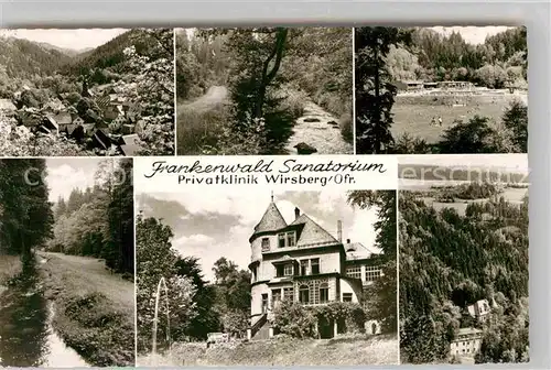 AK / Ansichtskarte Wirsberg Panorama Frankenwald Sanatorium Teilansichten Kat. Wirsberg