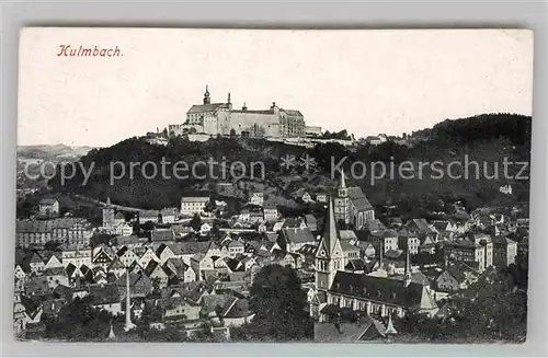 AK / Ansichtskarte Kulmbach Stadtblick mit Plassenburg Kat. Kulmbach