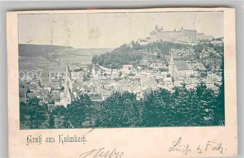 AK / Ansichtskarte Kulmbach Stadtblick mit Plassenburg Kat. Kulmbach