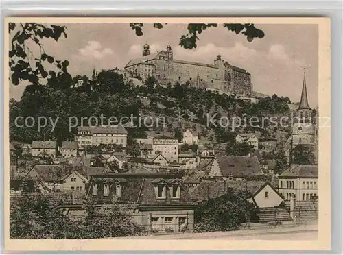 AK / Ansichtskarte Kulmbach Stadtblick vom Bergschloesschen mit Plassenburg  Kat. Kulmbach