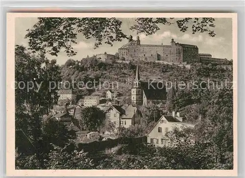 AK / Ansichtskarte Kulmbach Kirche mit Plassenburg  Kat. Kulmbach