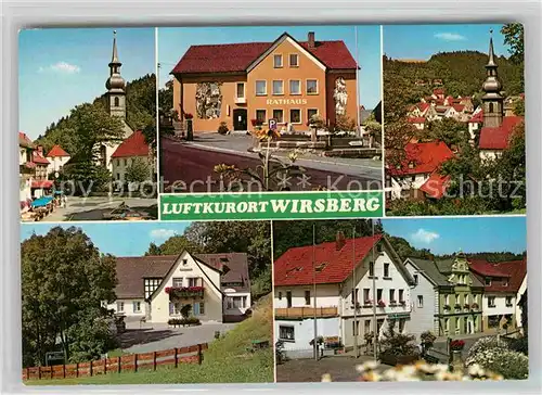AK / Ansichtskarte Wirsberg Kirche Rathaus Teilansicht Dorfmotive Kat. Wirsberg